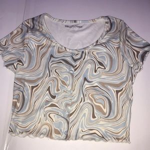 Beautiful colorful crop top.